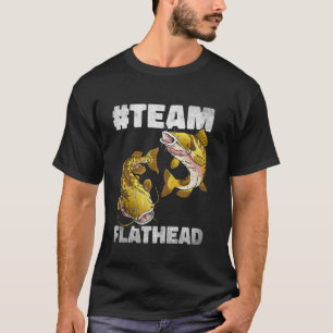 Flachkopfwels Jagd Welsangeln Vater Wels Jagd T-Shirt