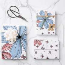 Flachpapier für geschwungene Petalen mit einem Set
