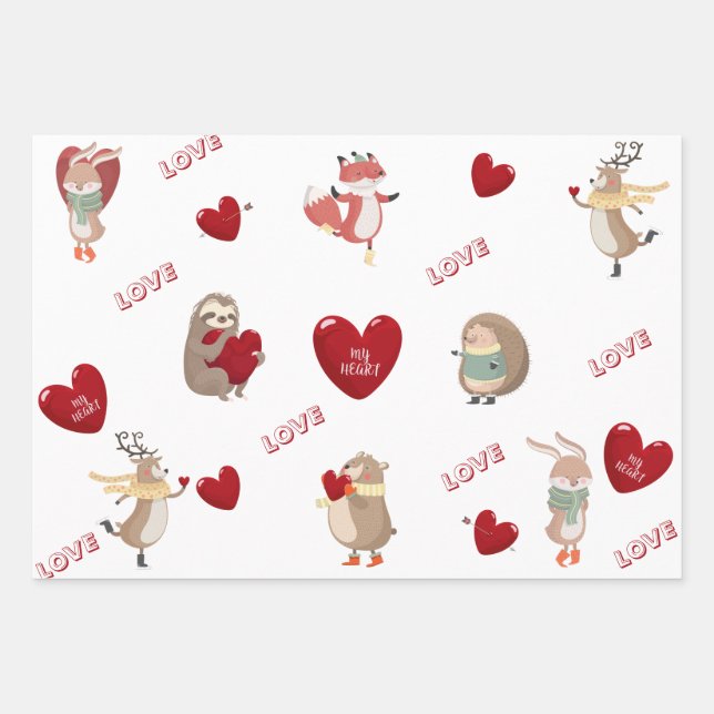 Flachpapier Set 3 Geschenkpapier Set (Vorderseite)