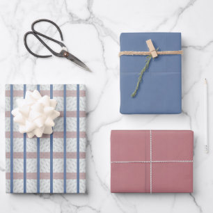 Flachpapier Set 3 Geschenkpapier Set