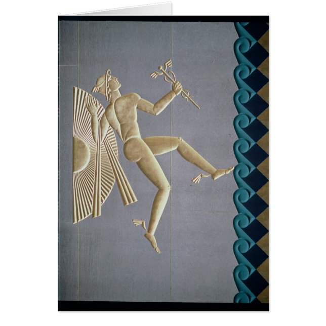 Flachrelief, das Mercury darstellt (Vorne)