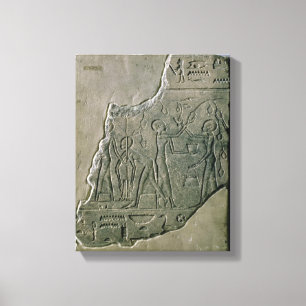 Flachrelief der Priesterin-Ansammlungstrauben, Leinwanddruck
