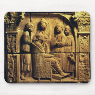 Flachrelief eines Friseurs, römisch Mousepad
