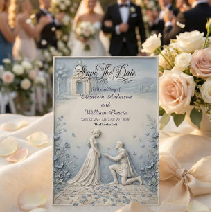Flachrelief neoklassizistische Kapellenromanze Save The Date