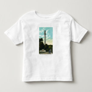 Flachrelief-Tablette-und Pilger-Denkmal-Ansicht Kleinkind T-shirt