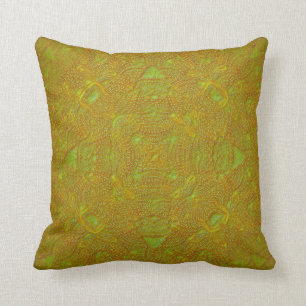 Flachrelief-Zitrusfrucht-Mandala-Kissen Kissen