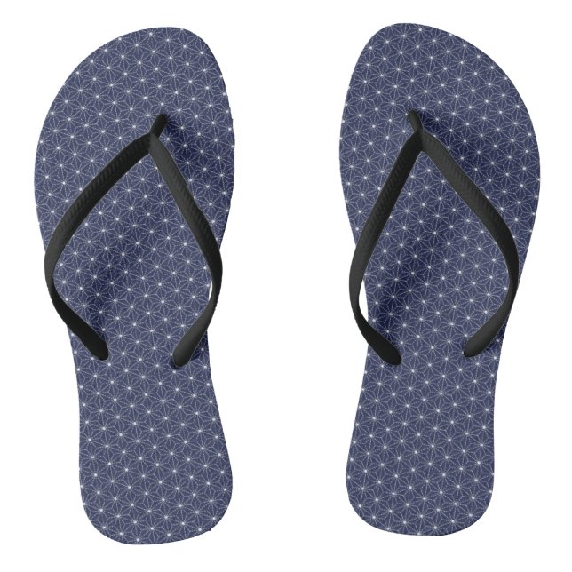 Flachsblattstrichmuster, traditionelles japanische flip flops (Fußbett)