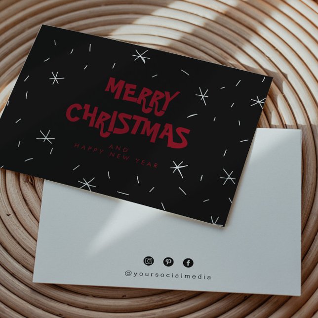 Flachschnee-Logo Frohe Weihnachtskarten Dankeskarte (Von Creator hochgeladen)