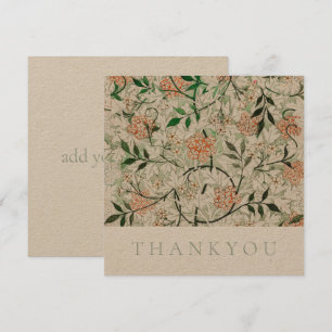 FLACHTHANKYOU KARTE : WILLIAM MORRIS : JASMINE