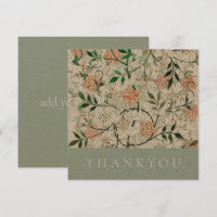 FLACHTHANKYOU KARTE : WILLIAM MORRIS : JASMINE