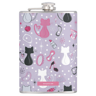 Flacon à chats Purple Heart de style milieu de siè