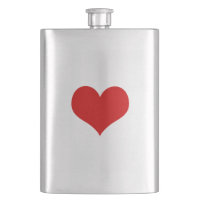 Flacon classique du coeur rouge