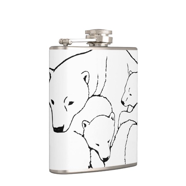 Flacon d'art de l'ours Polaire personnalisé Flacon (Droite)