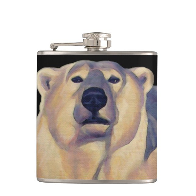 Flacon d'art de l'ours Polaire personnalisé Flacon (Devant)