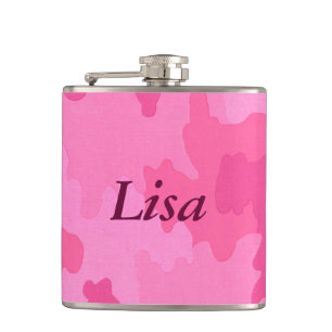 Flacon de camouflage rose chaud personnalisé