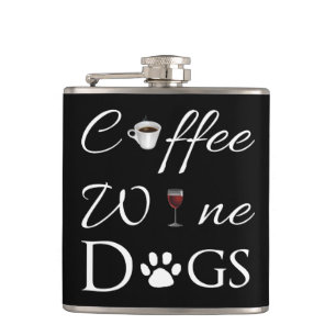 Flacon de chien de vin de café