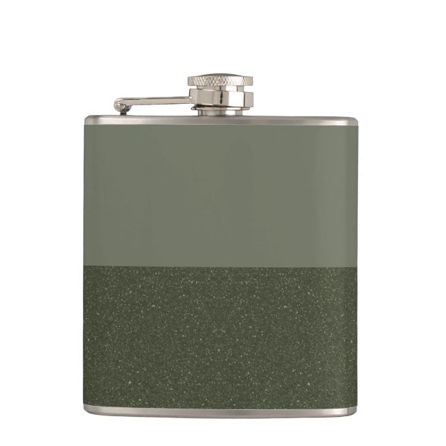 Flacon de couleur vert mousse moderne - personnali (Devant)