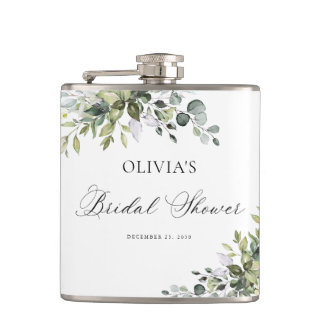 Flacon de douche de mariage élégant Eucalyptus
