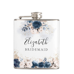 Flacon de Fête des mariées Rose bleu et poussiéreu