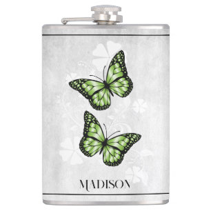 Flacon de fleurs de papillon vert