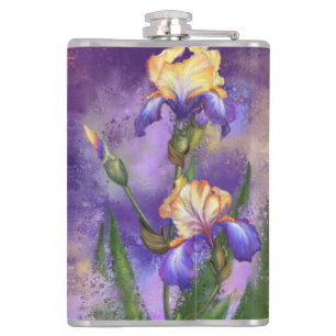 Flacon de fleurs d'iris