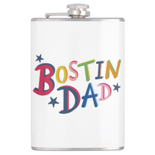Flacon de hanche de pays noir Bostin papa personna