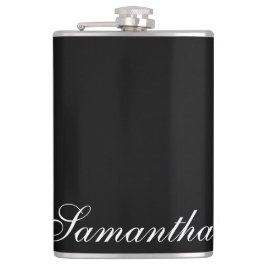 Flacon de hanche personnalisé minimaliste noir et 