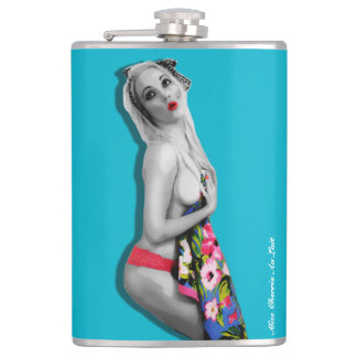 Flacon de hanche Retro Pinup Girl avec Miss Cherri
