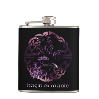 Flacon de Hugin et de Munin