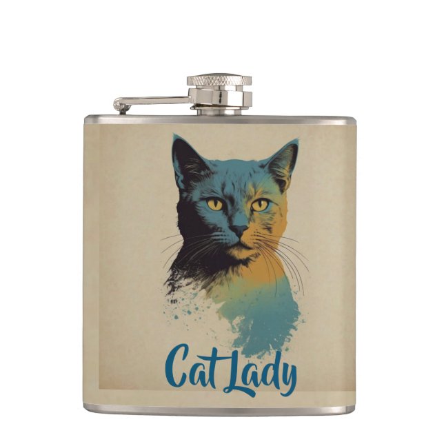 Flacon de la dame du chat (Devant)