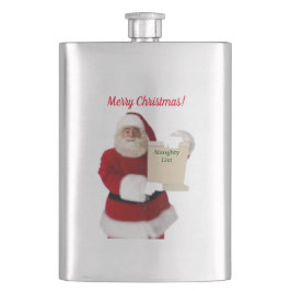 Flacon de liste de vilaines Santas