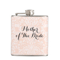 Flacon de mariage damassé vintage rose pour la mèr