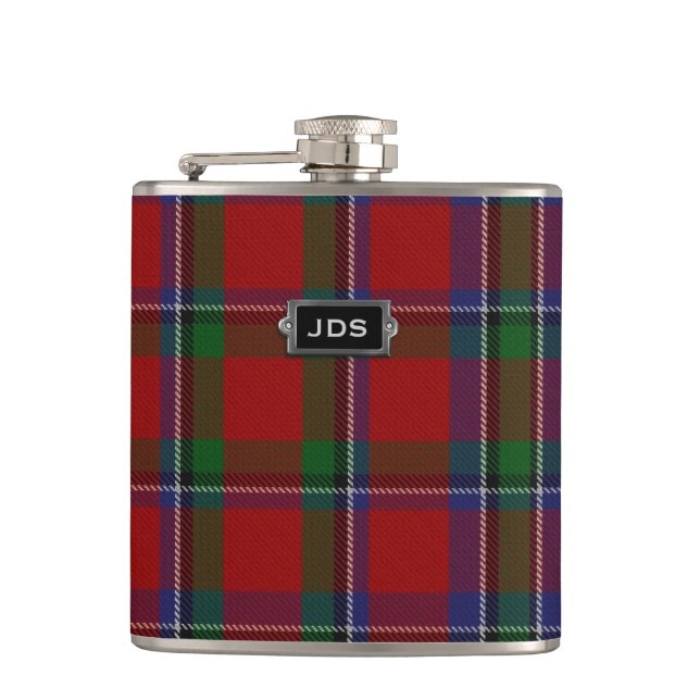 Flacon de plaid de tartan de Monogramed Sinclair (Devant)