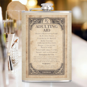 Flacon de prescription vintage, aide pour adultes