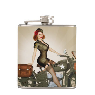 Flacon de sergent Davidson Army Motorcycle Pinup
