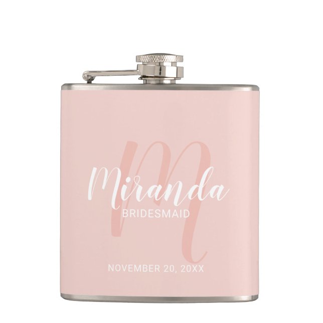 Flacon de servante de Bridesmaid de Script moderne (Devant)