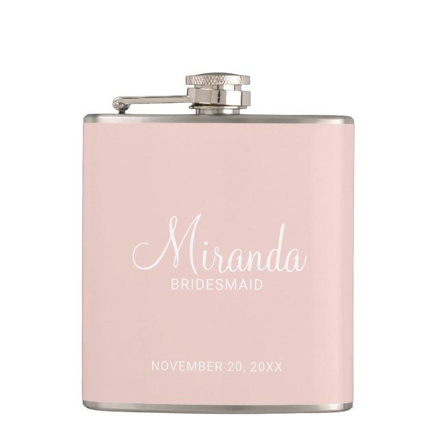 Flacon de servante de Bridesmaid de Script moderne (Devant)