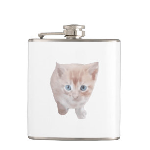 Flacon De Vinyle Emballé Avec Photo De Chat Mignon
