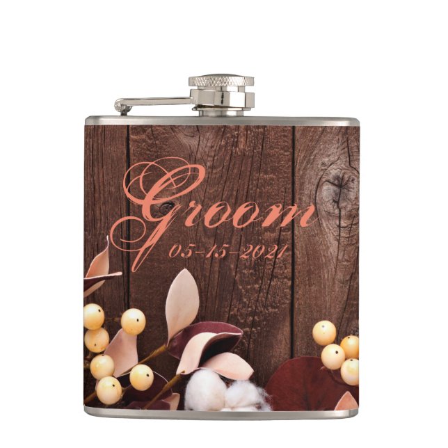 Flacon de Whiskey Groom Branche de coton sur le si (Devant)