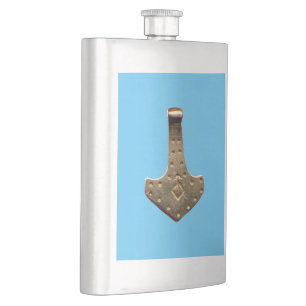 Flacon en acier inoxydable bleu or Thor Hammer