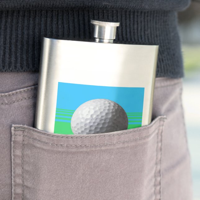 Flacon en acier inoxydable de la balle de golf (En situation)