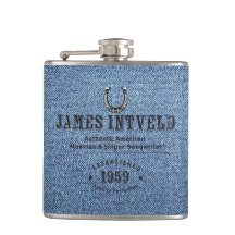 Flacon en denim bleu de James Intveld