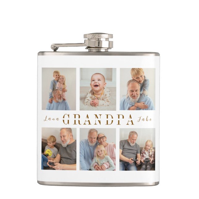 Flacon enveloppé Vinyl Grandpa personnalisé (Devant)