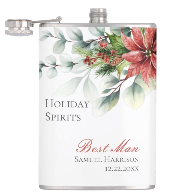 Flacon Mariage de vacances Poinsettia pour les Gro (Ouvert)