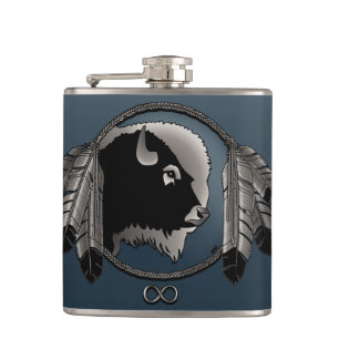 Flacon métis Esprit personnalisé Buffalo Flacon d'