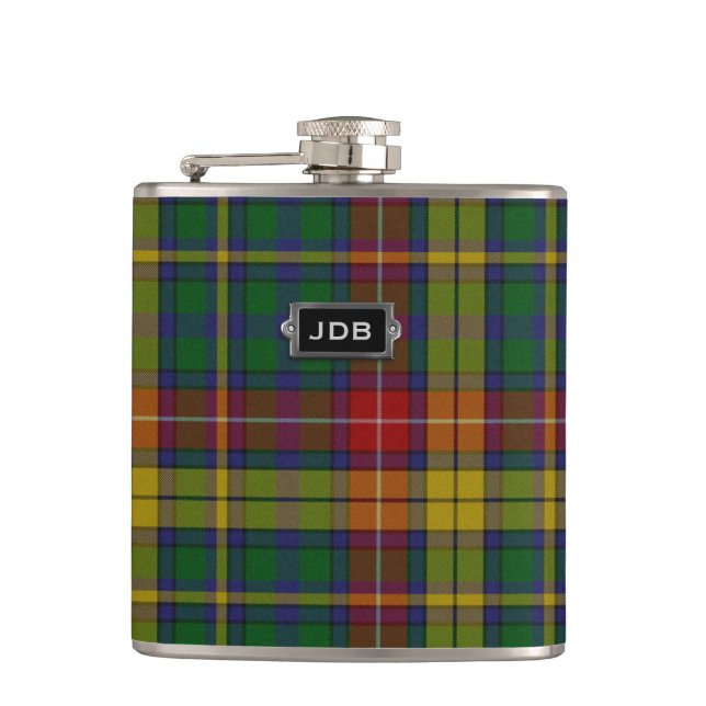 Flacon monogramme De Clan Buchanan Tartan Plaid (Devant)