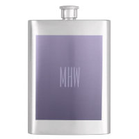 Flacon monogramme personnalisé violet violet