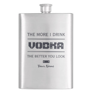 Flacon monogramme personnalisé VODKA