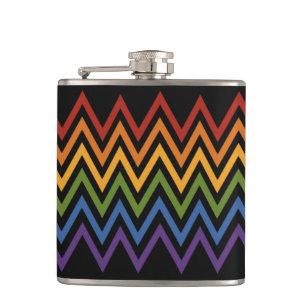 Flacon Motif Rainbow Chevron