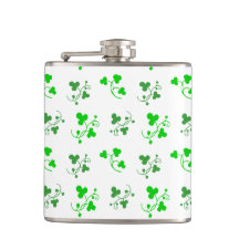 Flacon Motif Shamrock vert